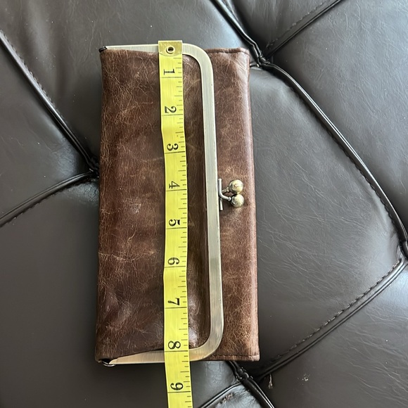 Vintage HOBO Brown Leather Wallet with ID Holder - Picture 9 of 12